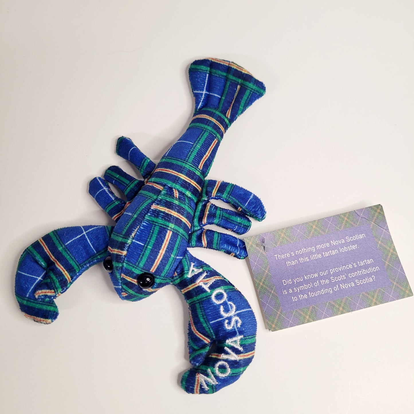 Plush NS Tartan Lobster 6"