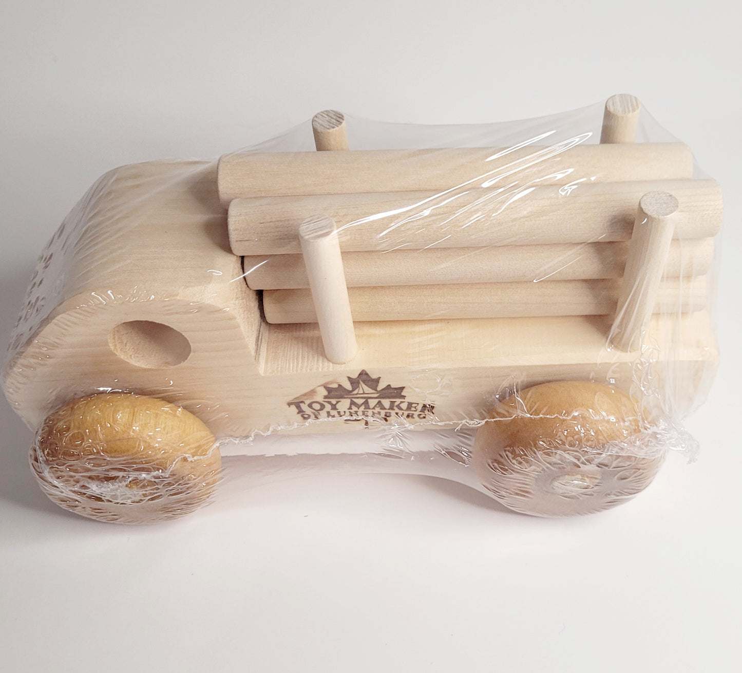 Wooden Truck with logs - Toy Maker of Lunenburg