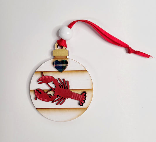 Wooden Lobster Ornament