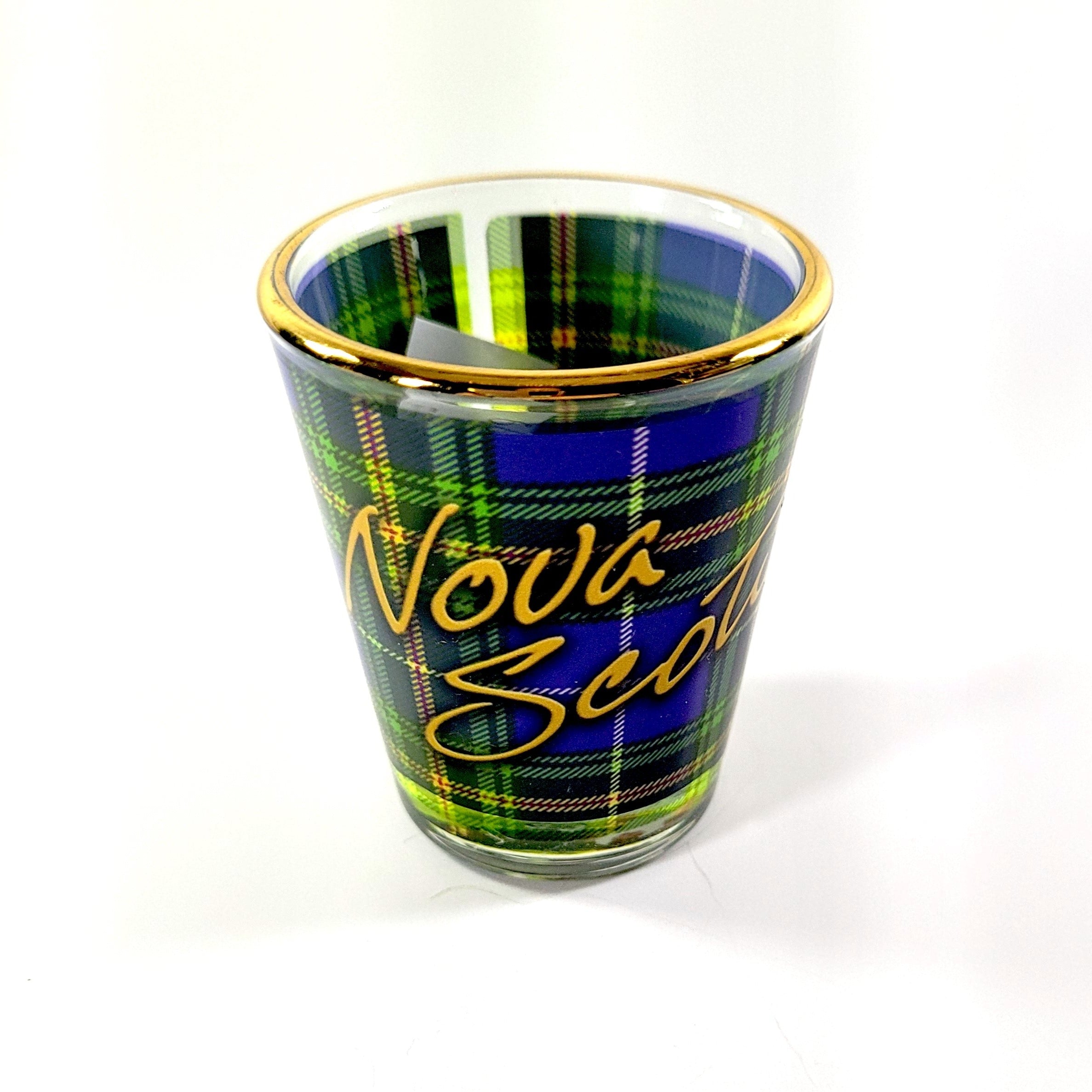 NS Tartan Shot Glass Halifax Citadel Gift Shop