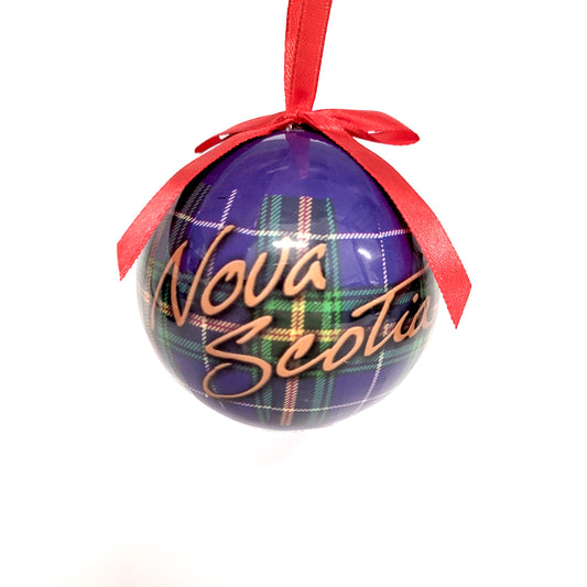 NS Tartan Ball Ornament